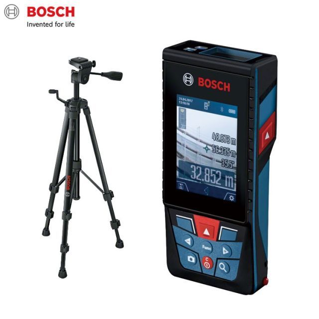 ボッシュ レーザー距離計 三脚セット GLM120CJ GLM120C BT150 BOSCH 建築 距離 計測 測定 レーザー スケール メジャー 正確