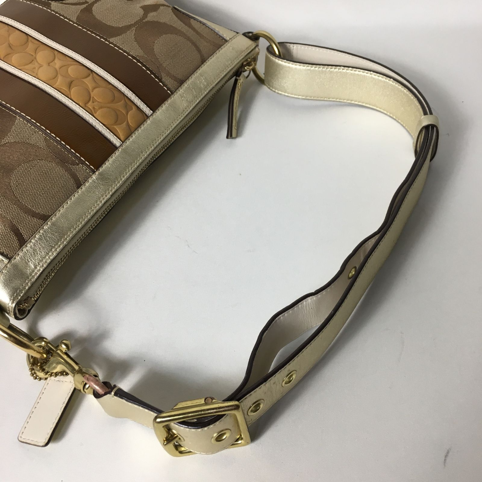2505-173｜美品｜コーチ シグネチャー ショルダーバッグ ゴールド 2505-173｜美品｜コーチ シグネチャー ショルダーバッグ ゴールド