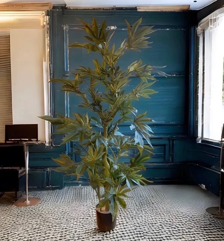 光触媒　観葉植物　マリファ◯ 草　◯麻CBD 高さ120センチ　カンナビノイド 光触媒 人工観葉植物 マリファナ 草 大麻 CBD 高さ120センチ