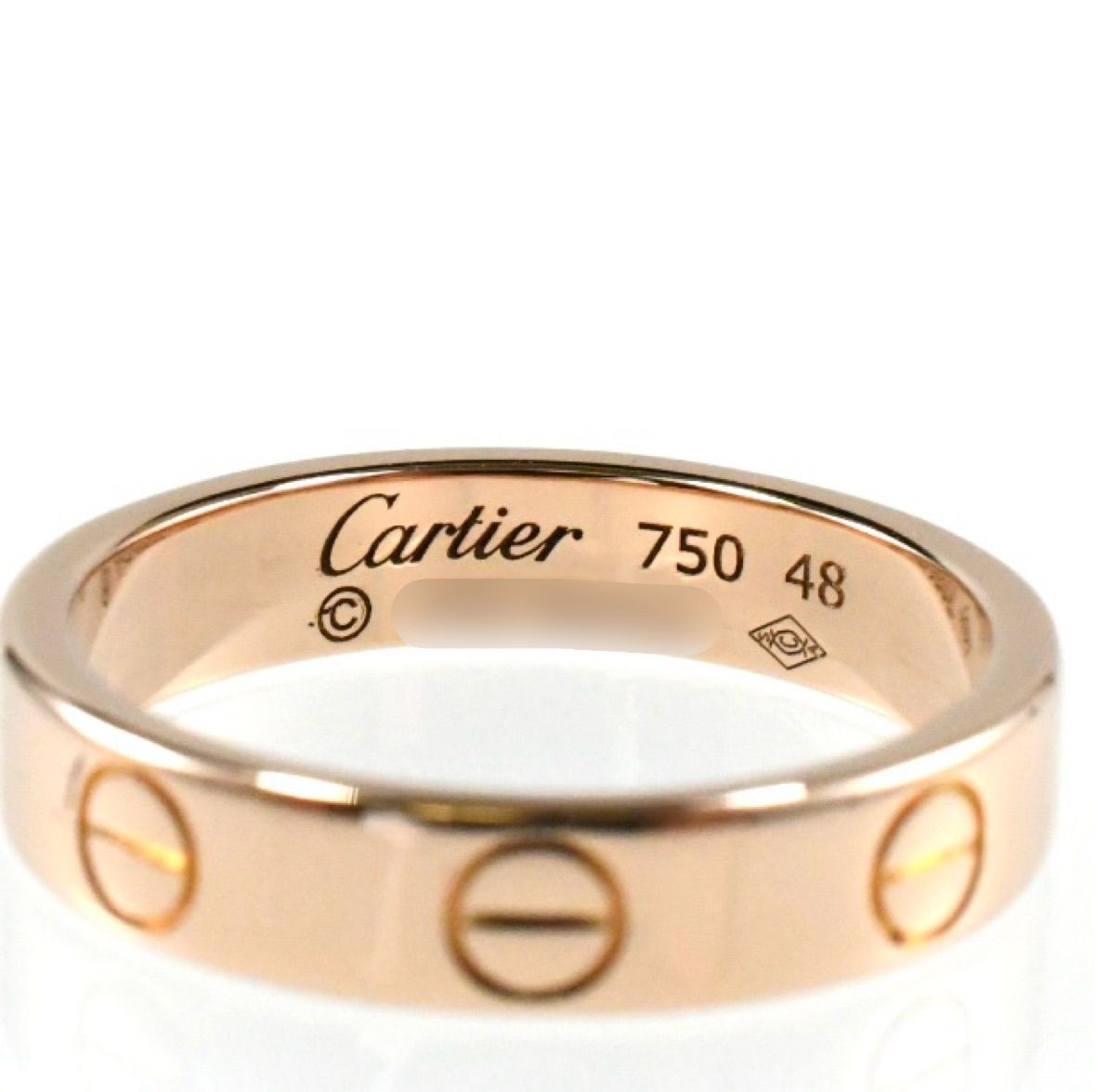 カルティエ リング ミニ ラブリング K18PG リングサイズ48 Cartier