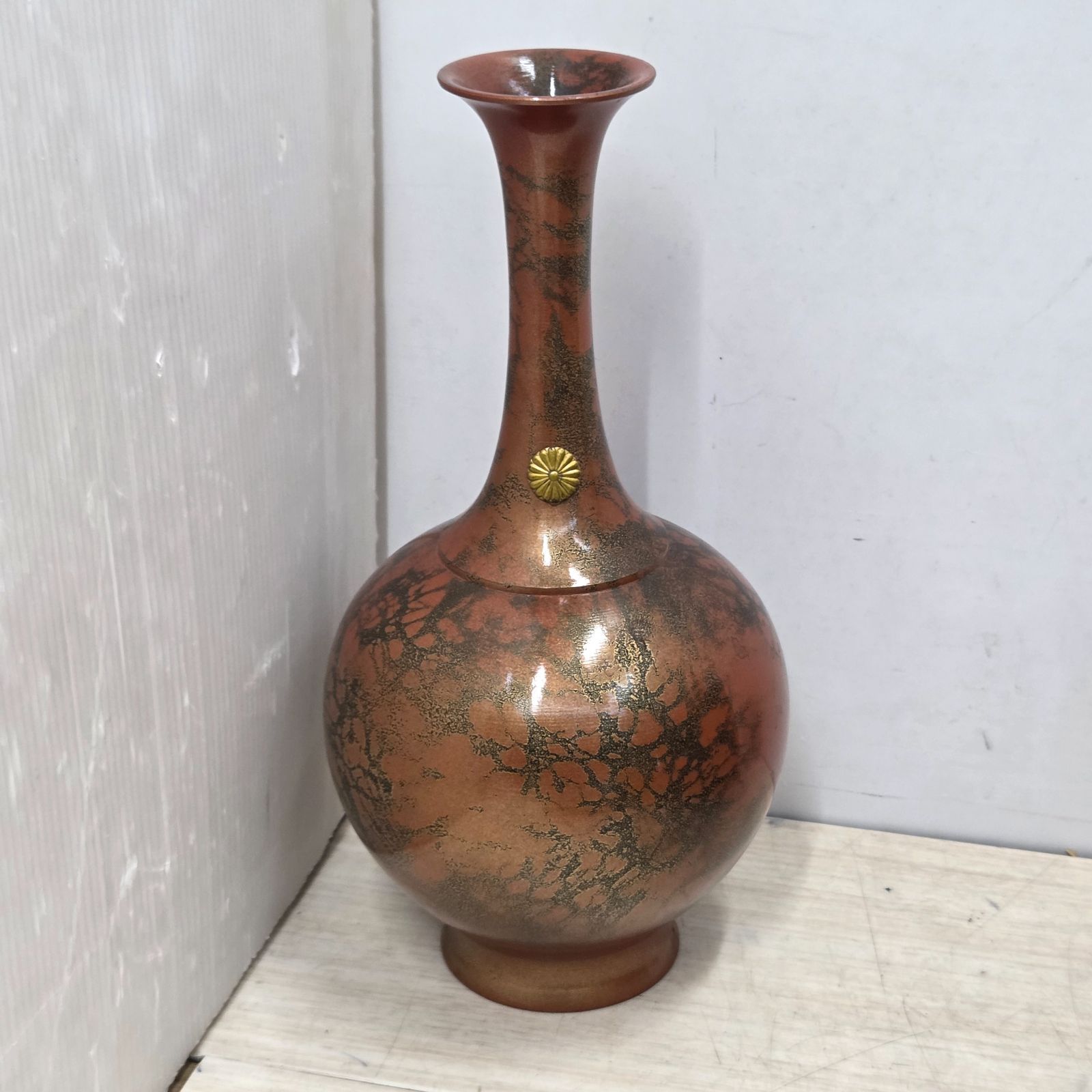 9 S98257 一輪挿し 花瓶 幸山 壺 花器 骨董 - メルカリ