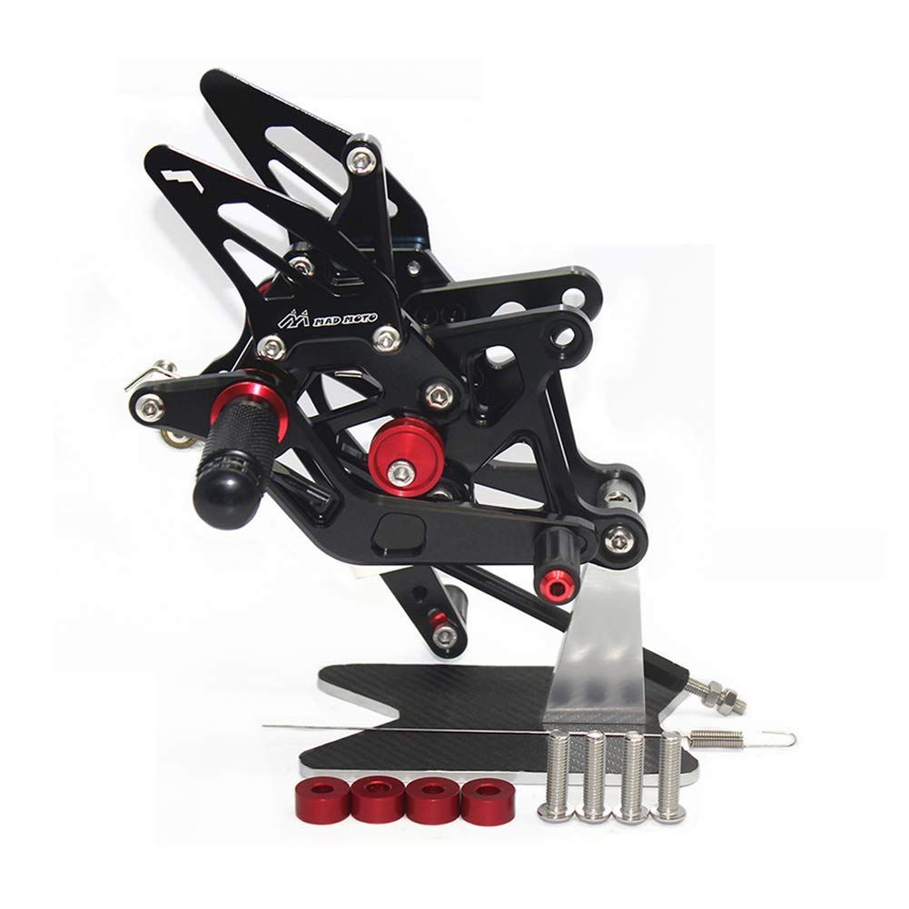 在庫 SUKIRACINGCBR250RR CBR300RRMC51 2017 バイク用バックステップ 調整式 CNCリアセット 適合車種CBR250RR CBR300RR 2017 2018 2019 2020ブラック