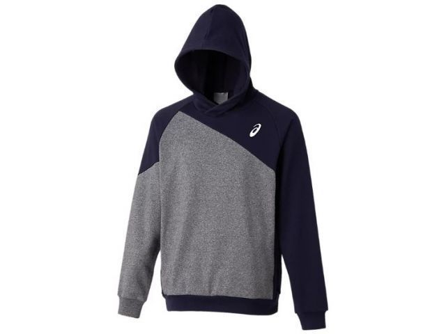 asics アシックス FILED PARKA ネイビーxチャコールモク 3XL 2121A243 401 | スポーツ 運動 衣類 服 ウエア ウェア 男性 紳士服 メンズ 野球 ベースボール トップス 長袖 ロングスリーブ パーカー スウェ