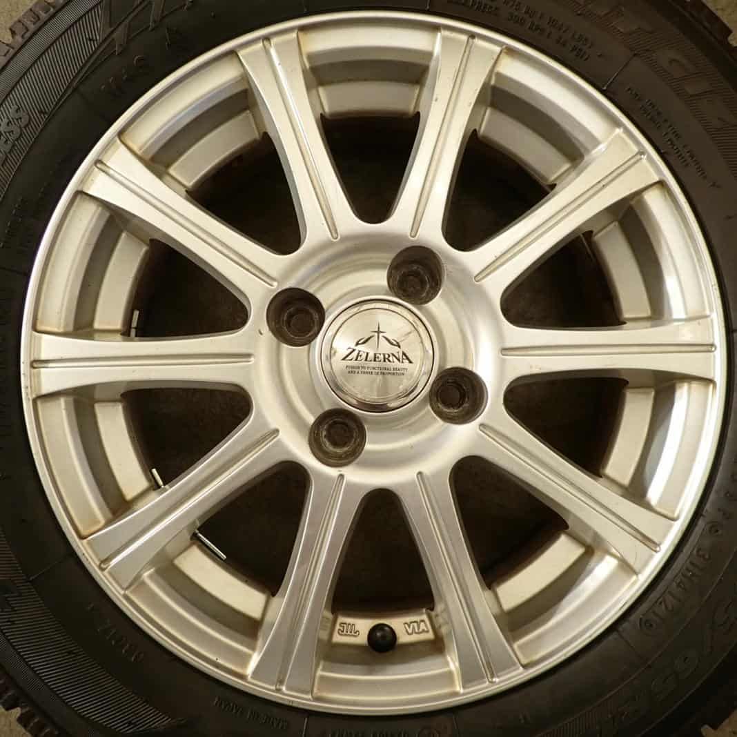 冬 4本SET 会社宛 175 65R14×5.5J 82Q トーヨー オブザーブ ガリット GIZ アルミ ヴィッツ フィット パッソ NO F2982