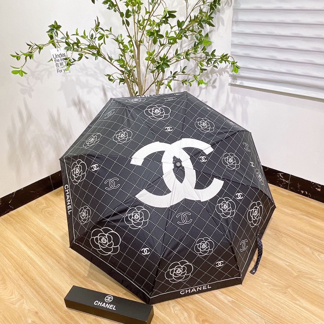 シャネル CHANEL 傘　折り畳み　晴雨兼用　日傘　遮光