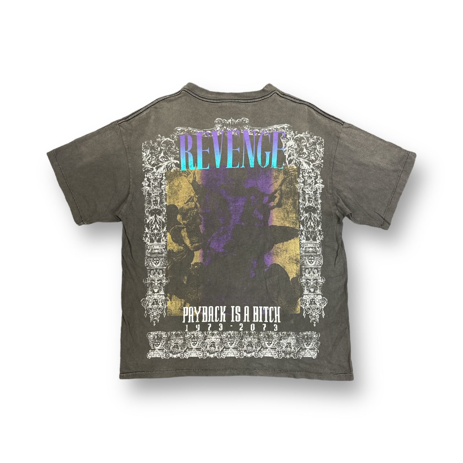 定価38500円 SAINT MICHAEL × BerBerJin 23SS BJ_SS TEE/REVENGE ベルベルジン コラボ ヴィンテージ加工  Tシャツ セントマイケル SM-S23-0000-085 ブラック系 XL 70973A7 - メルカリ