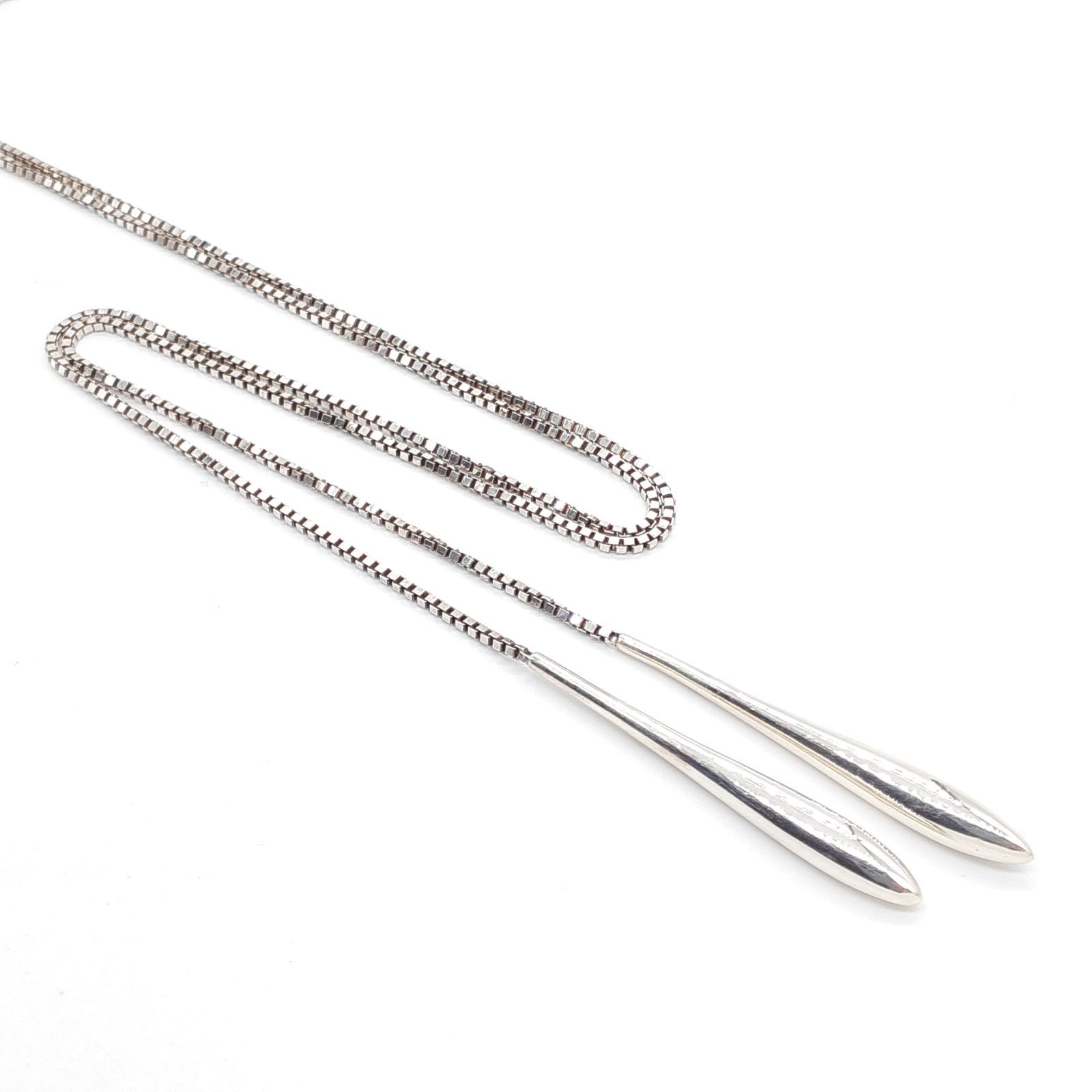 MISTY ラリエット　ネックレス　シルバー リーフラリエット