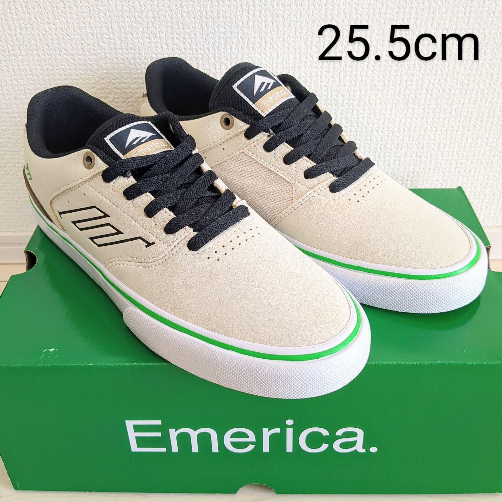 Emerica エメリカ LOW VULC TAN/GREEN 25.5 cm スケートシューズ