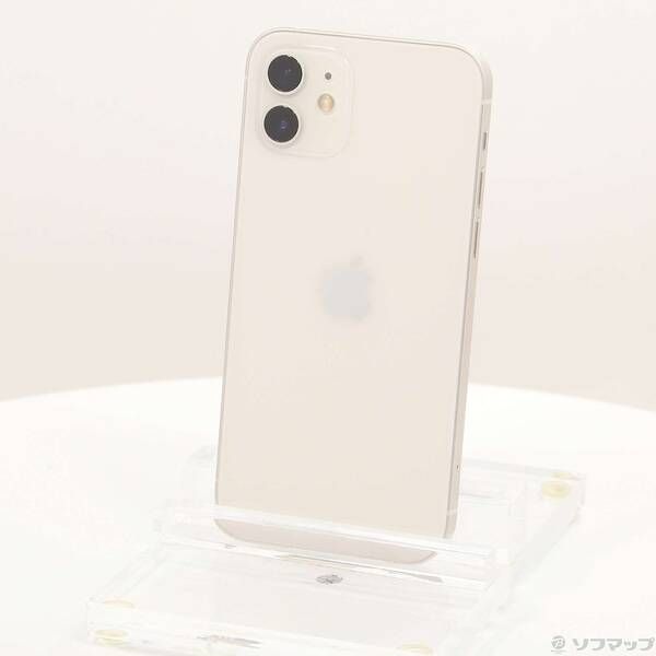 中古品〕 iPhone12 64GB ホワイト MGHP3J／A SIMフリー【262
