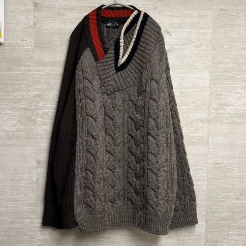 kolor カラー 21WCM-N02302 21AW ビックケーブル KNIT size5 ベージュ 