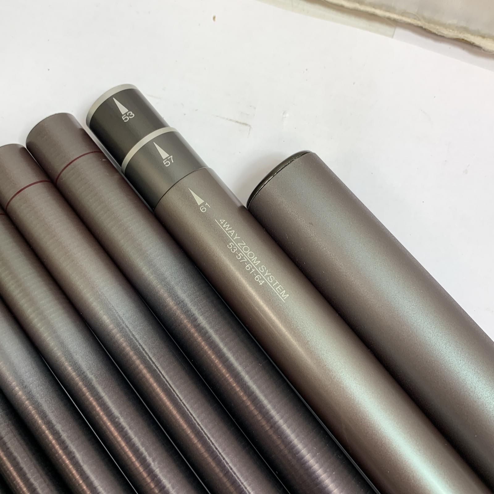 シマノ 銘竿 α 刀渓 硬調 61 渓流 53-57-61-64ズーム 美品 シマノ(SHIMANO) 刀渓(とうけい)ZV 硬調56-61 32295｜アウトドア