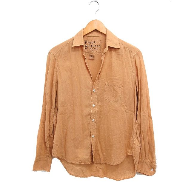 美品 frank&eileen RHC ロンハーマン シャツ ブラウンベージュ ロンハーマン Ron Herman Frank&Eileen コットン シャツ
