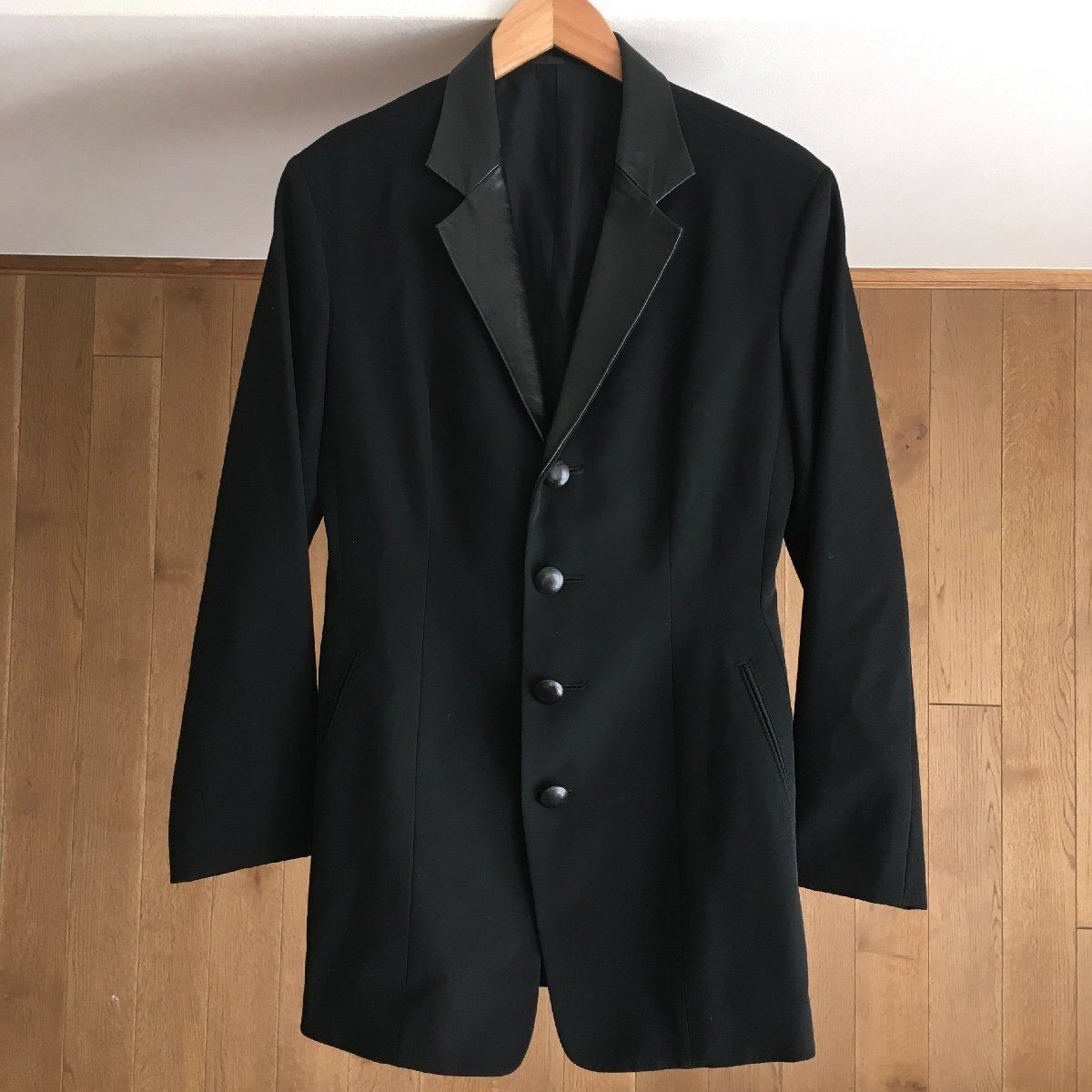 美品 Y's ワイズ ヨウジヤマモト レザー付き ロング ジャケット