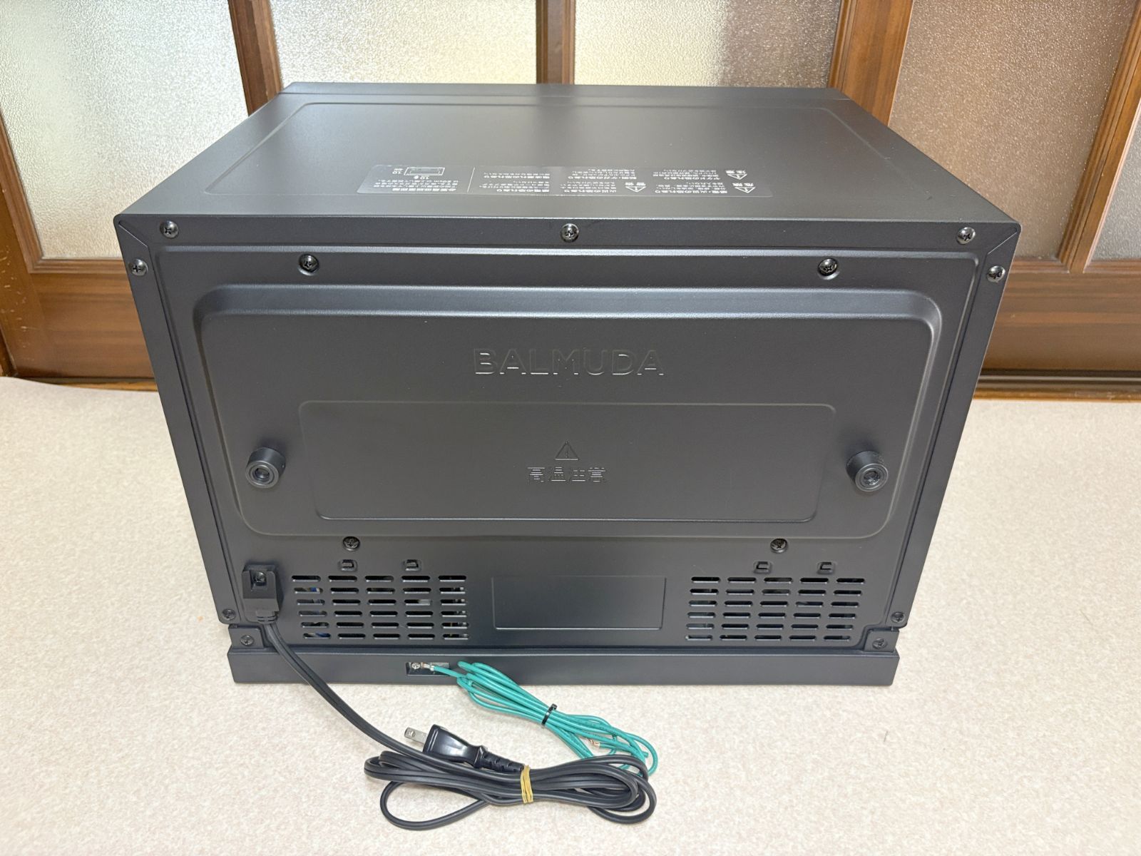 【訳あり】BALMUDA K04A-BK オーブンレンジ ブラック わけあり】BAKMUDA製/2021年式/出力800W/オーブンレンジ/K04A-BK