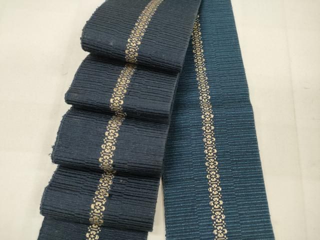 平和屋着物男性　角帯　間道　正絹　逸品　DAAM0756bc