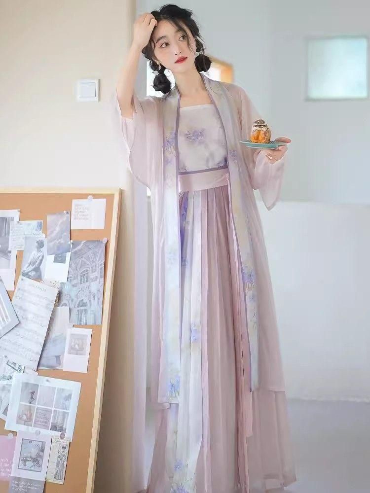 HF-205 豪華刺繍 漢服 かんふく 古風衣装 レトロ風 中華ロリータ コスプレ ワンピース 唐装 仙女服 中華風 美しい刺繍