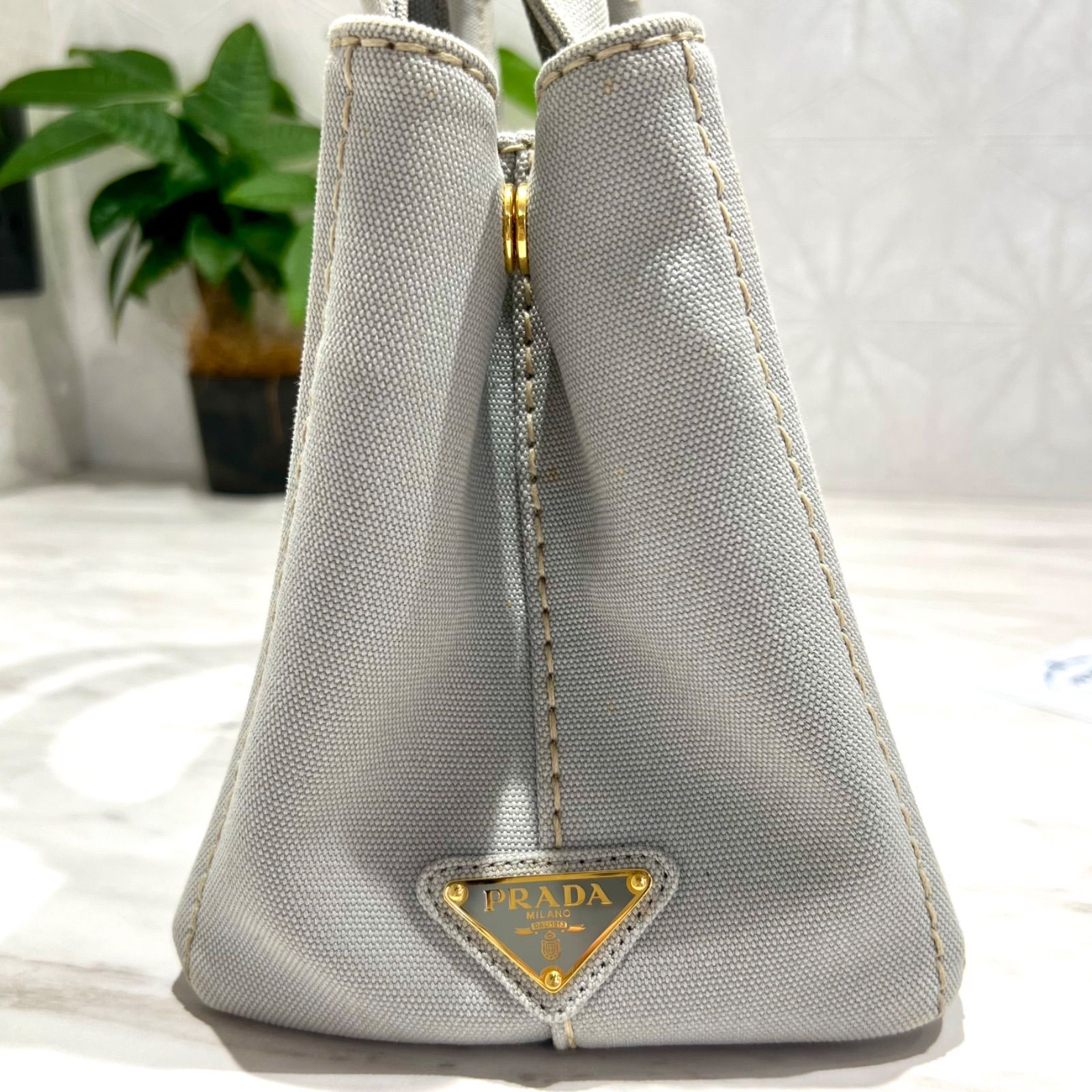 PRADA プラダ カナパ グレー 保証書カード付き
