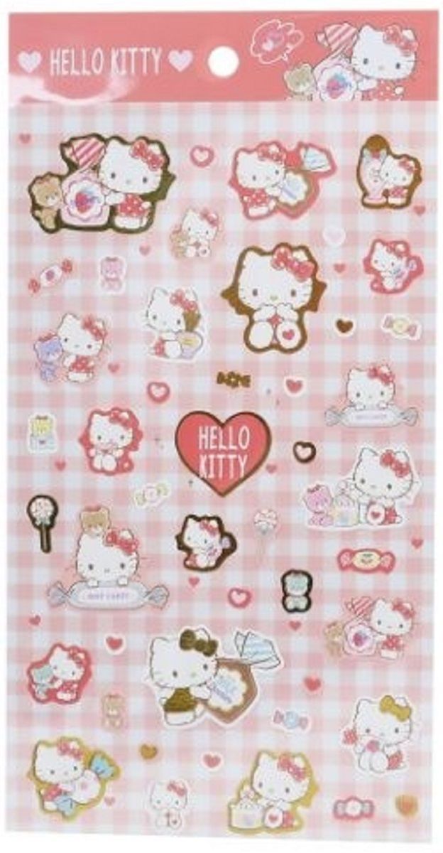 ミニヨン&キティ♡♡♡ページ ハローキティ シールシート 芳ばしい ミニ シールセット
