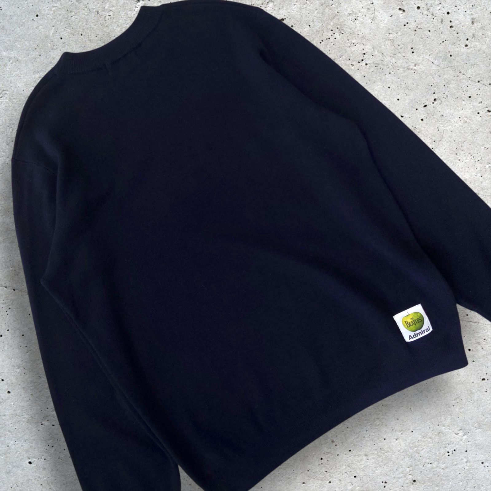 Admiral Golf × THE BEATLES ゴルフニット ビートルズロゴ コラボ ブラック