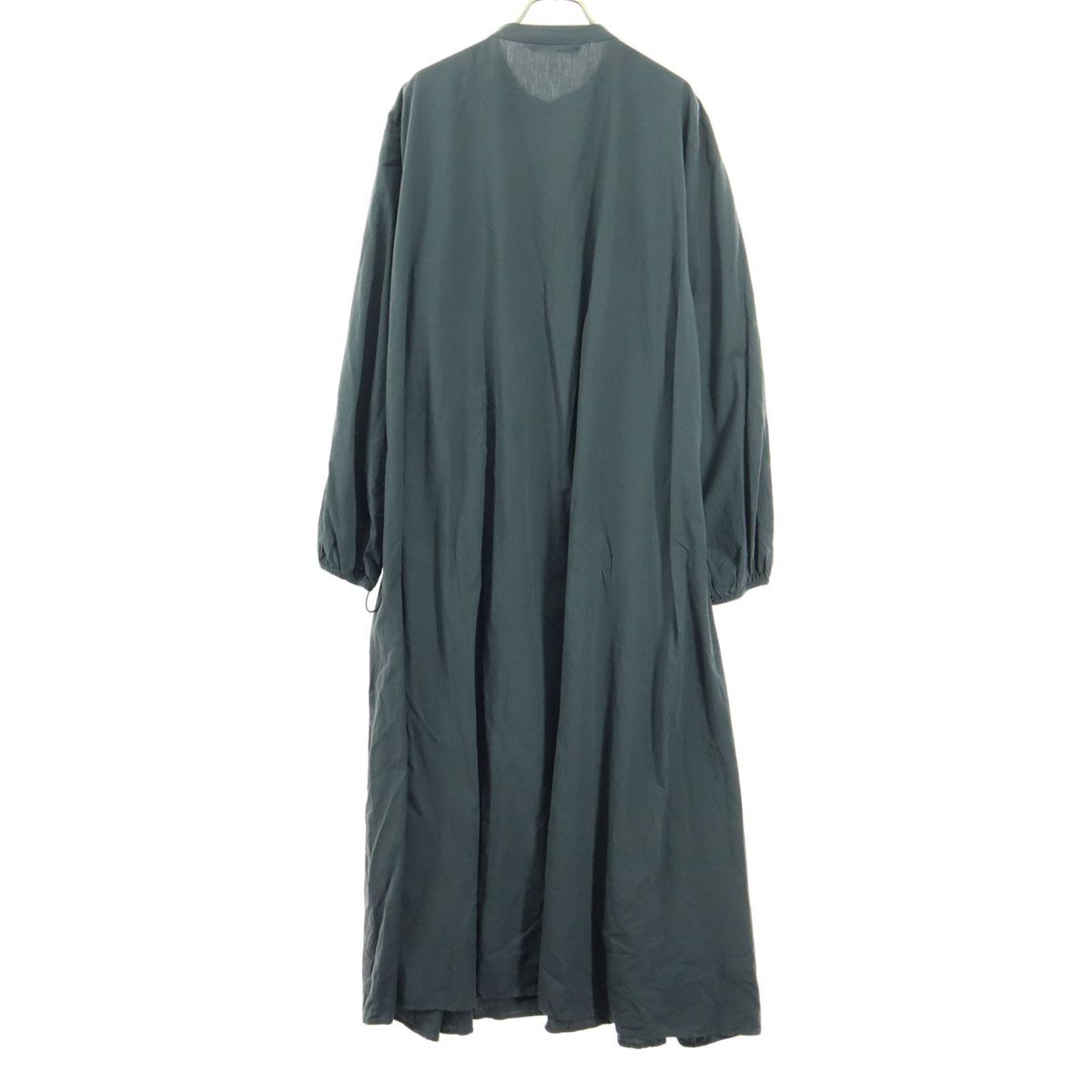 美品 ZARA ザラ 長袖 シャツワンピース XL グレー ロング丈