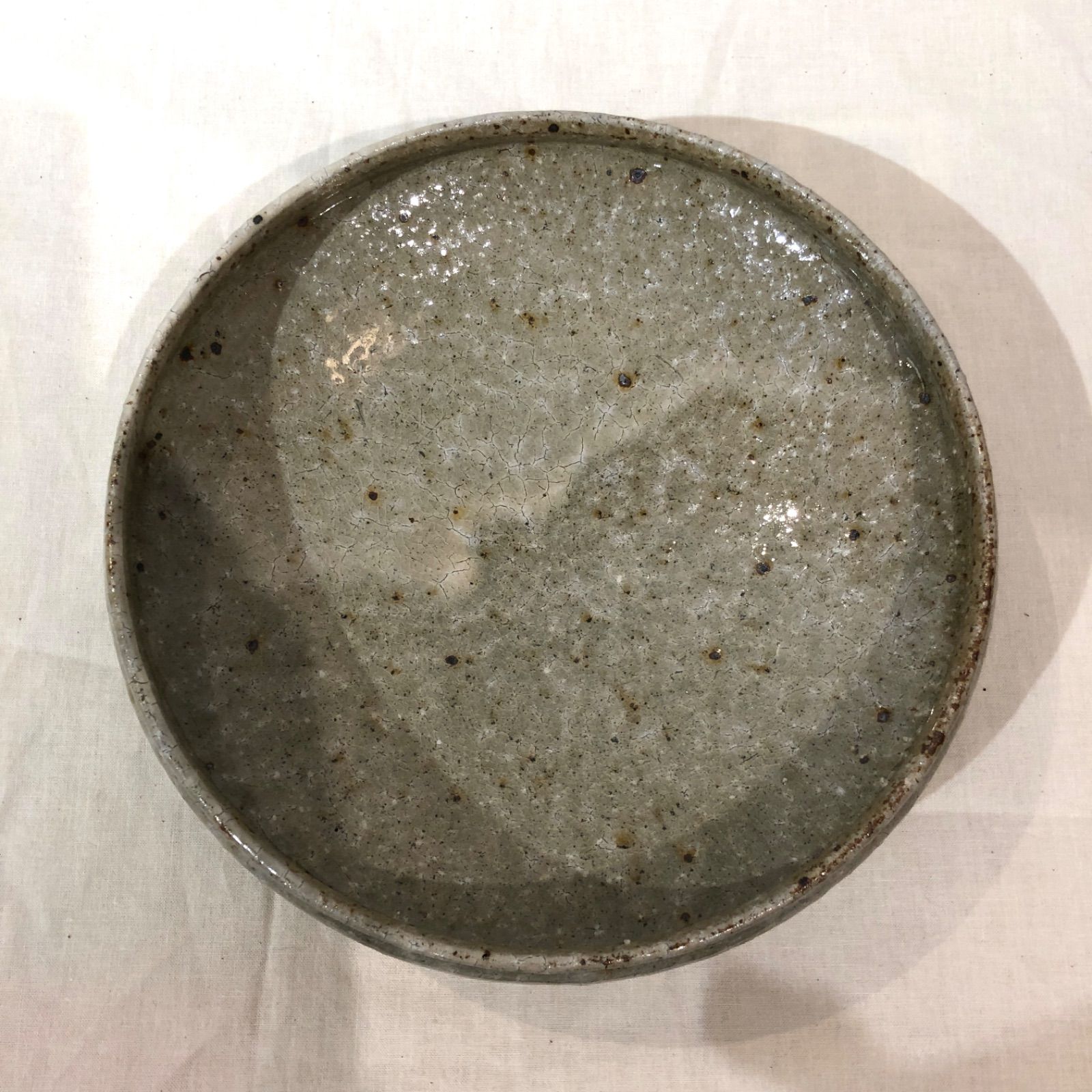 最終SALE 益子焼　中村 哲雄　灰釉丸縁鉢7寸 益子焼 中村 哲雄 灰釉丸縁鉢7寸 - メルカリ