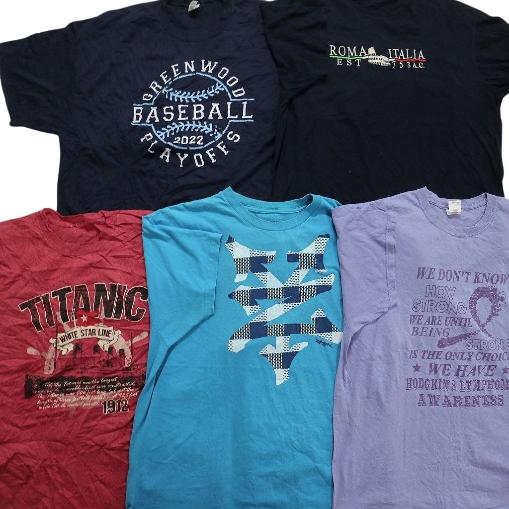 US古着 半袖プリントTシャツ 50枚セット まとめ売り 卸売り 転売 古着屋