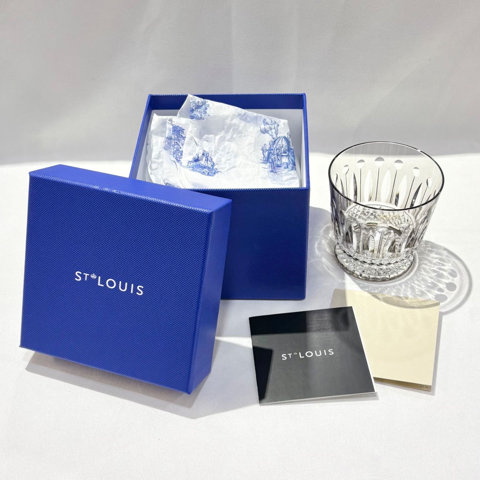 Hermes SAINT LOUIS 虎 新品未使用 未使用品◎ Saint Louisサンルイ グラス/オールドファッション