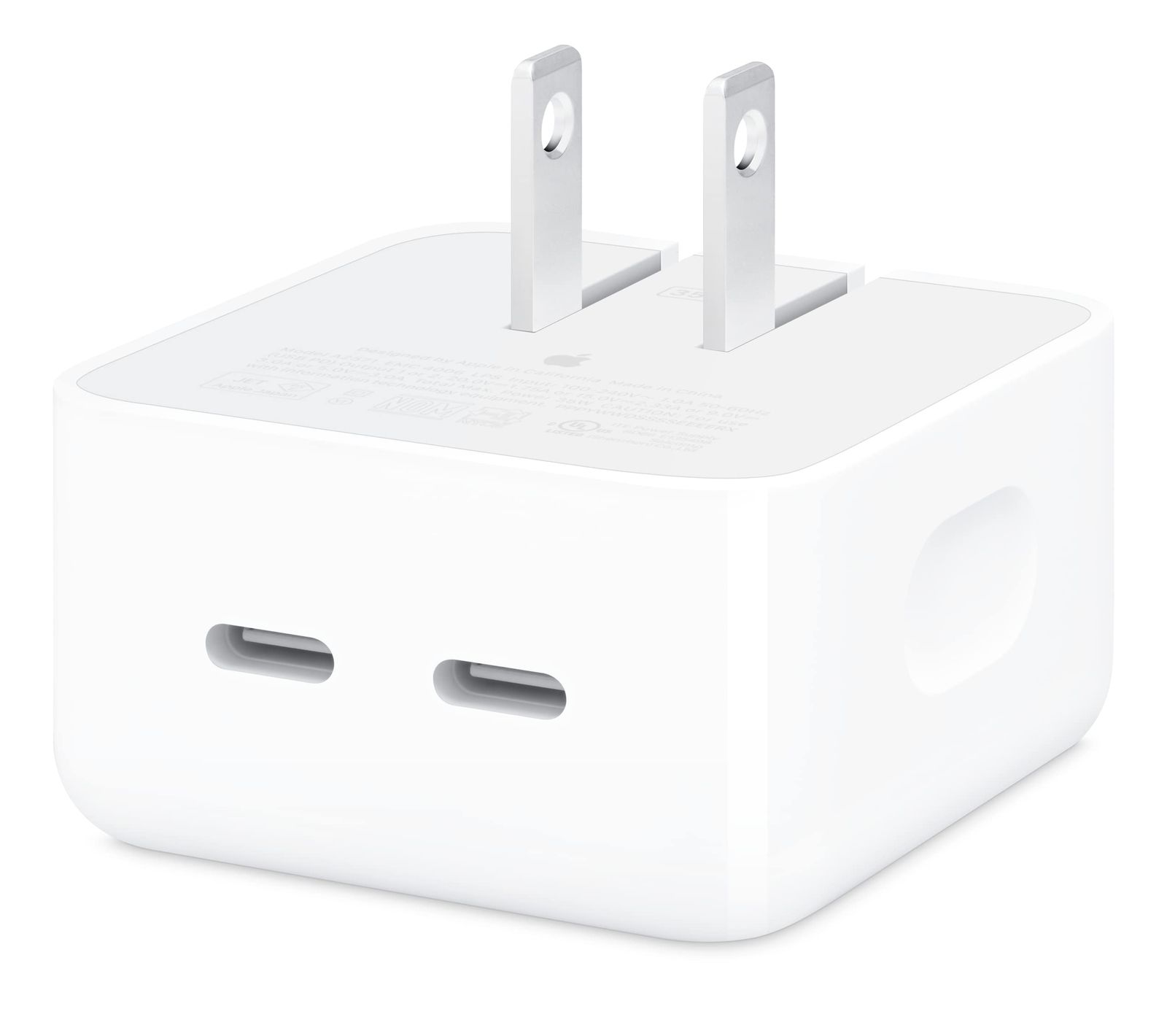 デュアルUSB-Cポート搭載35Wコンパクト電源アダプタ Apple