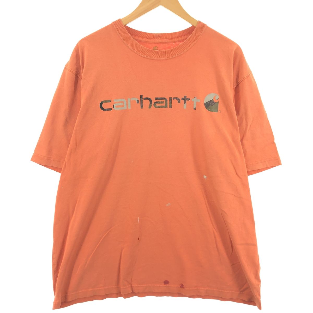 古着 カーハート Carhartt ORIGINAL FIT 半袖 ロゴTシャツ メンズXL相当/eaa429900