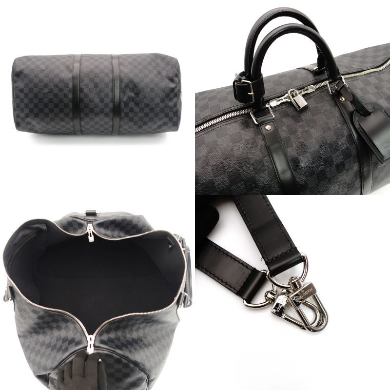 ルイヴィトン LOUIS VUITTON ダミエグラフィット キーポル 55 バンド