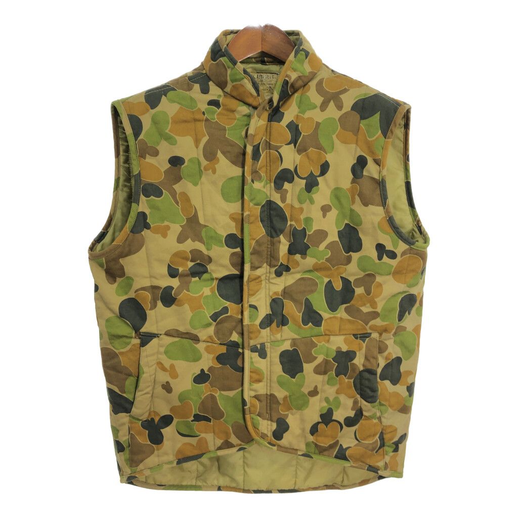 90年代 オーストラリア軍 中綿ベスト ミリタリー 迷彩 マルチカラー (メンズ 115cm CHEST) 中古 古着 R1276