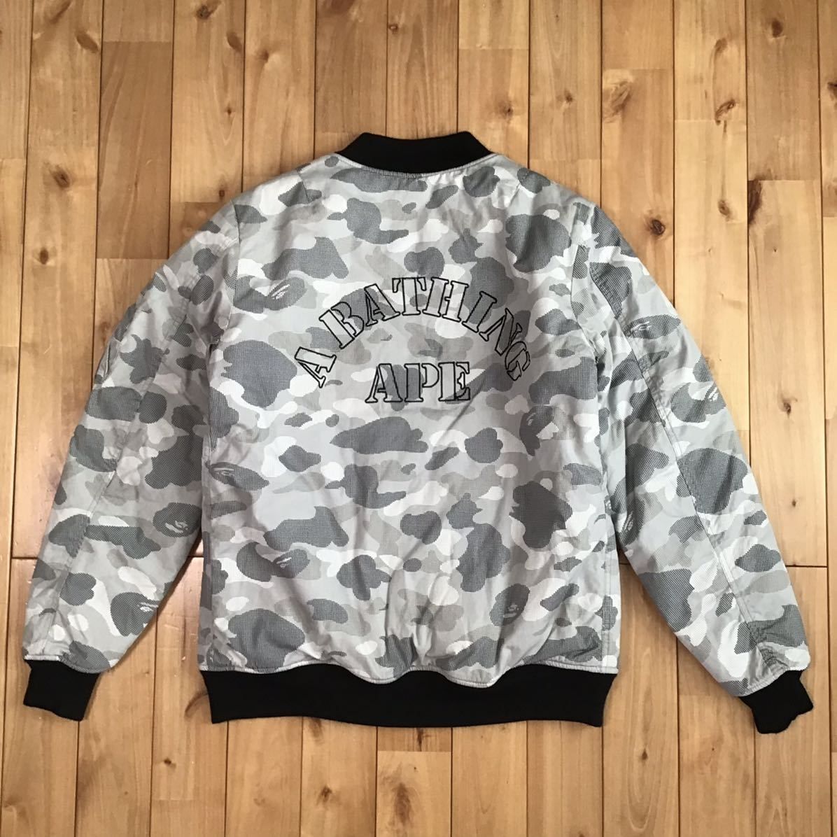 BAPE カモフラ MA-1 フライトジャケット