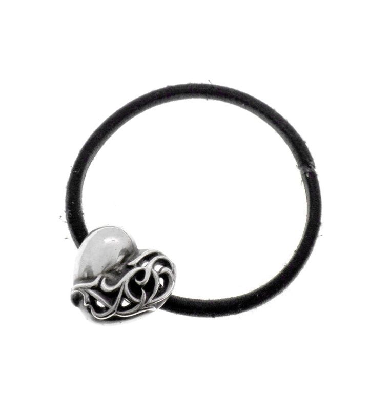クロムハーツ CHROME HEARTS 【 HAIRBAND HEART 】 ハート コンチョ ヘアゴム ブレスレット　39041