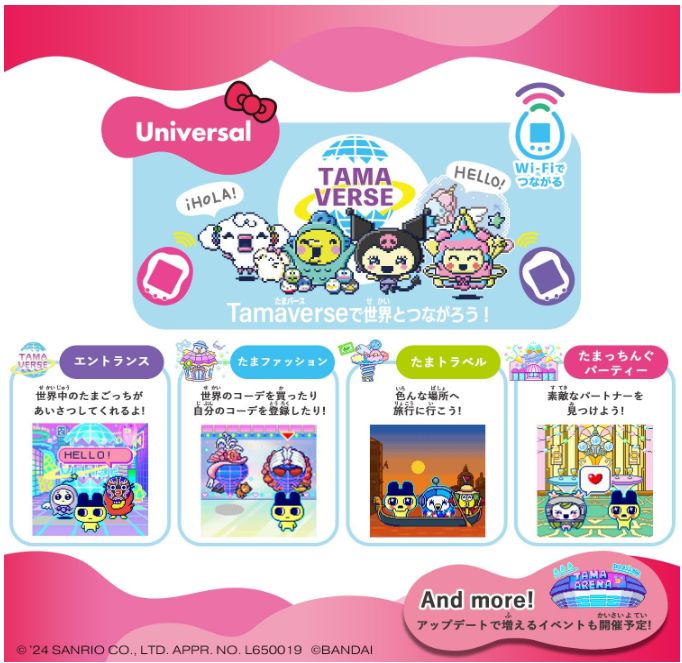 Tamagotchi Uni Sanrio characters(たまごっち ユニ サンリオ