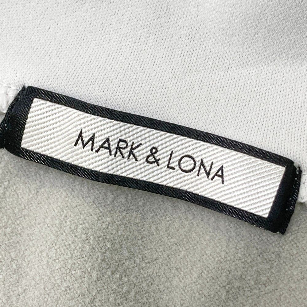 サイズ：46 MARK&amp;LONA マークアンドロナ  裏起毛 ハーフジップ 長袖Tシャツ  ホワイト系 [240101367902] ゴルフウェア メンズ ストスト サイズ：46 MARK&LONA マークアンドロナ 裏起毛 ハーフジップ