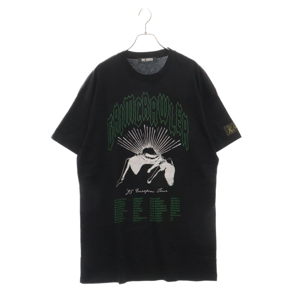 RAF SIMONS (ラフシモンズ) 22SS Grimcrawler Oversized T-shirt オーバーサイズ半袖Tシャツ ブラック  221-M132 - メルカリ