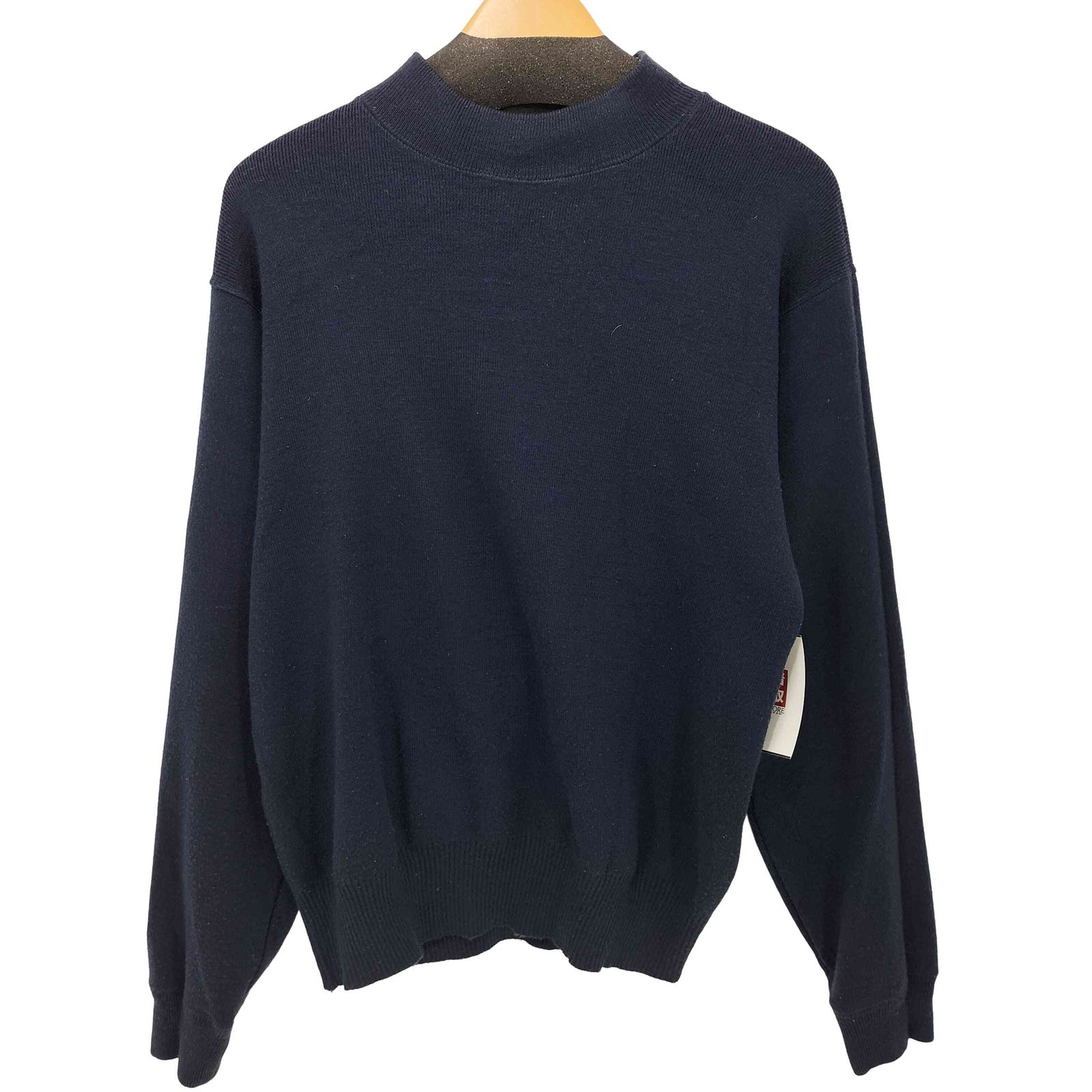 ヒューストン HOUSTON US NAVY HI-NECK SWEATER ハイネック セーター メンズ US：40 