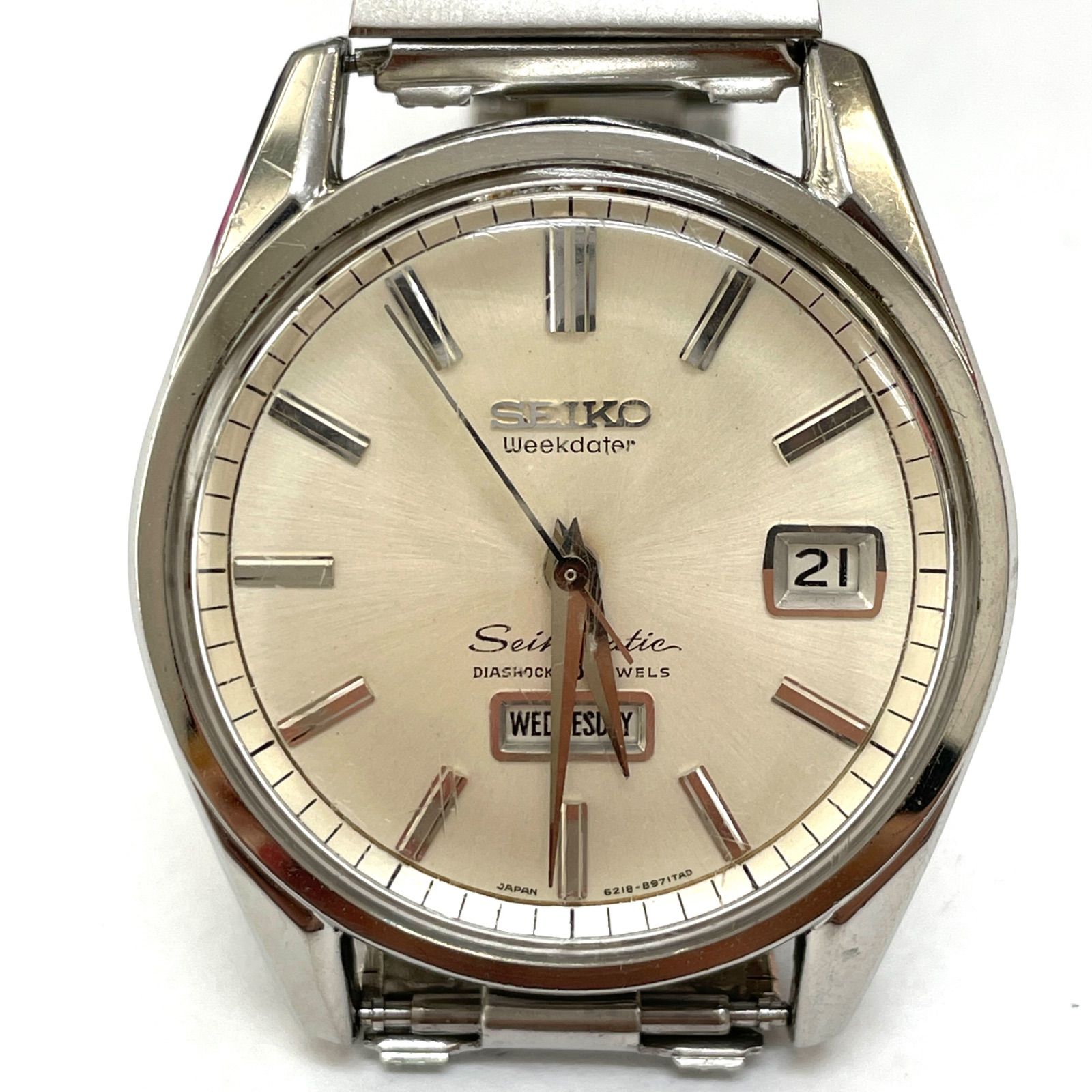 SEIKO セイコーマチック メンズ腕時計 ウィークデーター 自動巻き 6218