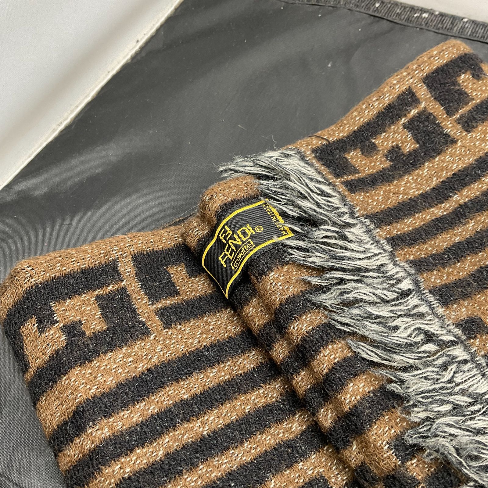 FENDI マフラー　フェンディ FENDI フェンディ マフラー FXT117 ASG2 レディース リブ