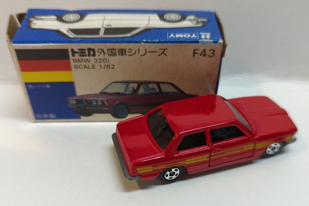 トミー トミカ青箱日本製 BMW320i/赤 黒内装 1H F43-2-2 - メルカリ