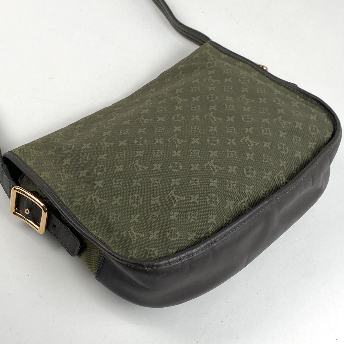 ルイ・ヴィトン Louis Vuitton ベランジェール 斜め掛け ショルダーバッグ モノグラムミニ TSTカーキ(グリーン) M92673  レディース 【中古】