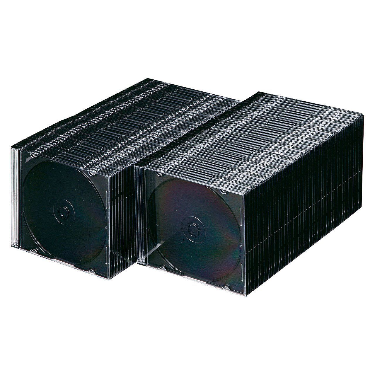 マットブラック_100枚セット_単品 サンワサプライ ・CDケース(1枚収納)(マットブラック) 100枚セット FCD-PU100MBK