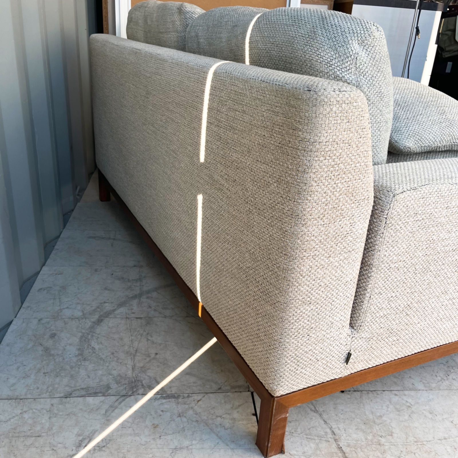 取付無料！カンディハウス クォード 右アーム北欧風ナチュラルファブリックソファ✨ 取付無料！カンディハウス クォード 右アーム北欧風ナチュラル