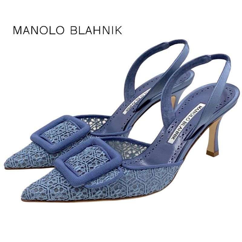 未使用 マノロブラニク MANOLO BLAHNIK パンプス サンダル 靴 シューズ