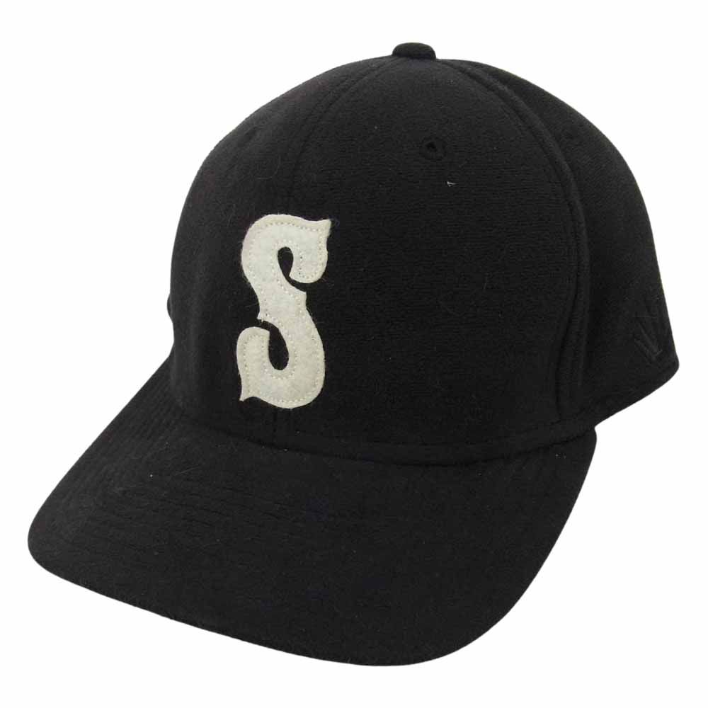 STUSSY ステューシー Sロゴ フリース キャップ ブラック系【中古】