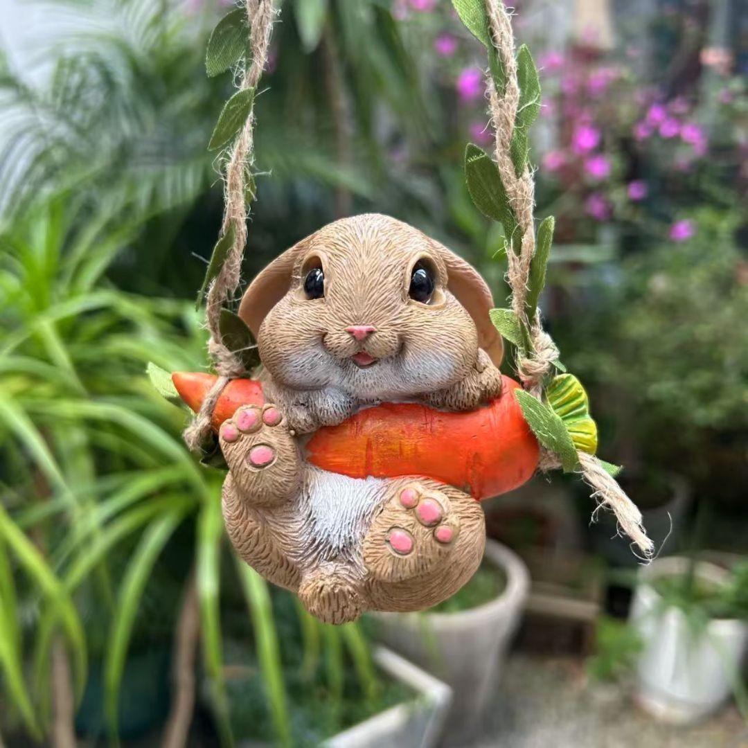 【♥︎】部屋の装飾のための小さなウサギのスイングチャーム 部屋の装飾のための小さなウサギのスイングチャーム 置物です