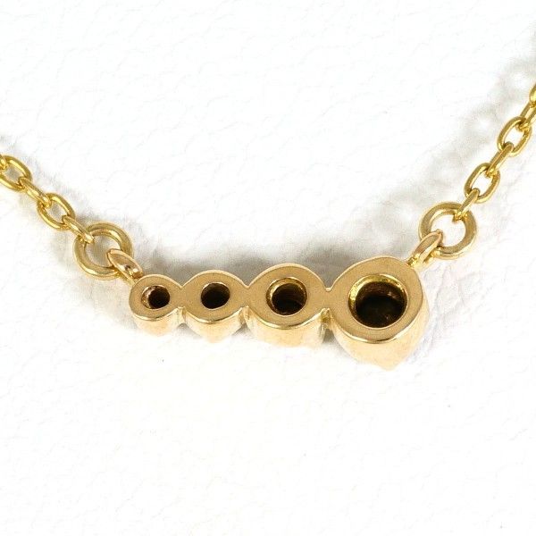 オーロラグラン K10YG ネックレス necklace ブラックダイヤ 総