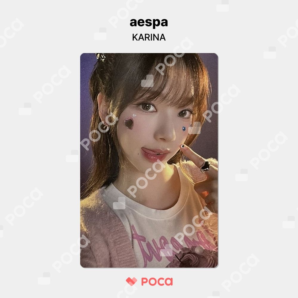 aespa カリナ トレカ COME TO MY ILLUSION POINT STICKER SET