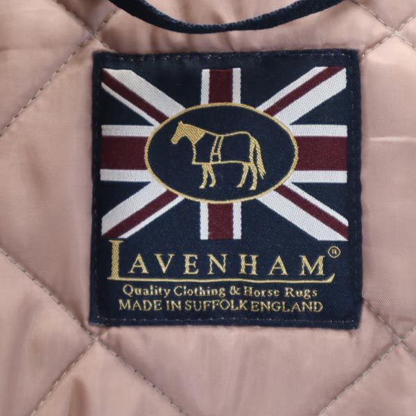 ラベンハム イギリス製 中綿 キルティングジャケット 36 ベージュ系 LAVENHAM レディース   【230202】