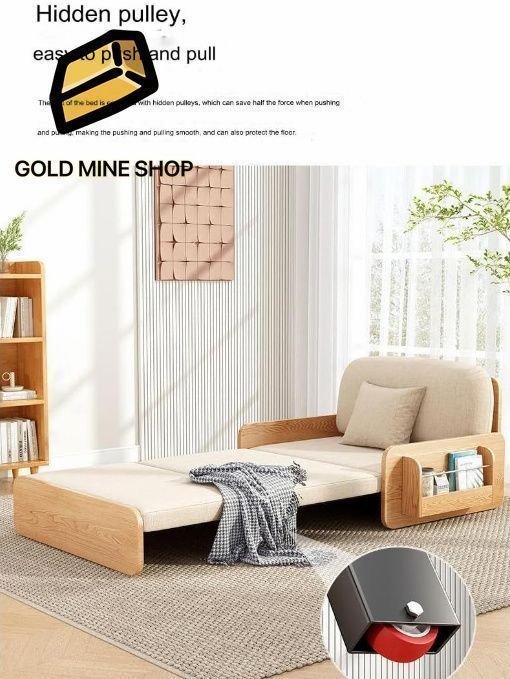 ブラウン 折りたたみ式ソファベッド コンパクトフロアタイプ折りたたみソファーベッド｜ハレノワ